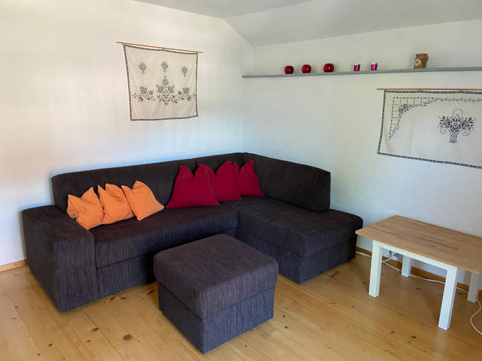 Wohnzimmer mit Schlafcouch